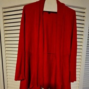 Red cardigan, size large, from Maurices